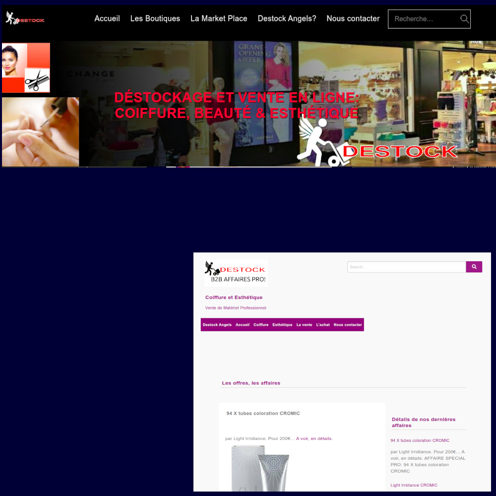 Destock Angels (B2B & plateforme pro - beauté)